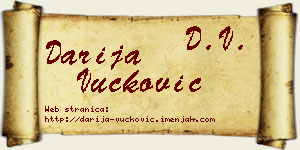 Darija Vučković vizit kartica